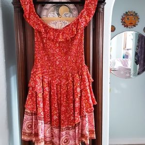 SPELL RAH RAH PLAY DRESS L EUC